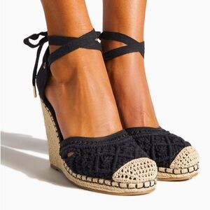 Connee Lace Up Espadrille Wedge